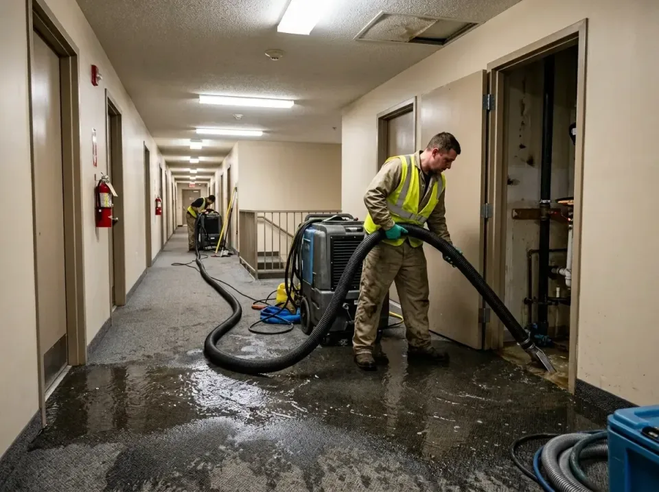 multi-unit-apartment-hallway-f-005 — frequently asked questions, Emergency Burst Pipe Water Extraction & Removal in Spokane…
